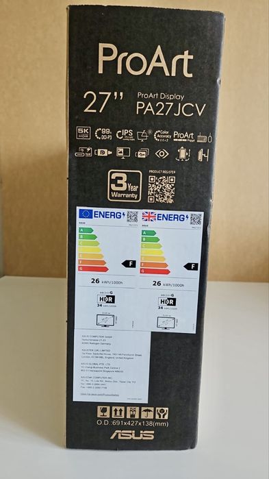 Новий Монітор 27” ASUS ProArt Display PA27JCV (90LM0AL0-B01K70)