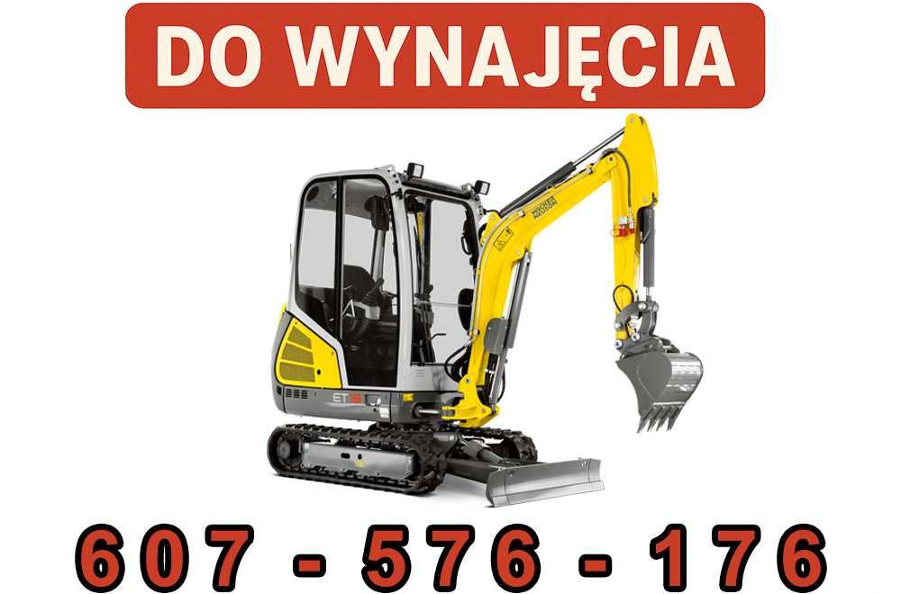 Wynajem Minikoparki Wypożyczalnia Mnikoparka Wacker Neuson ET18