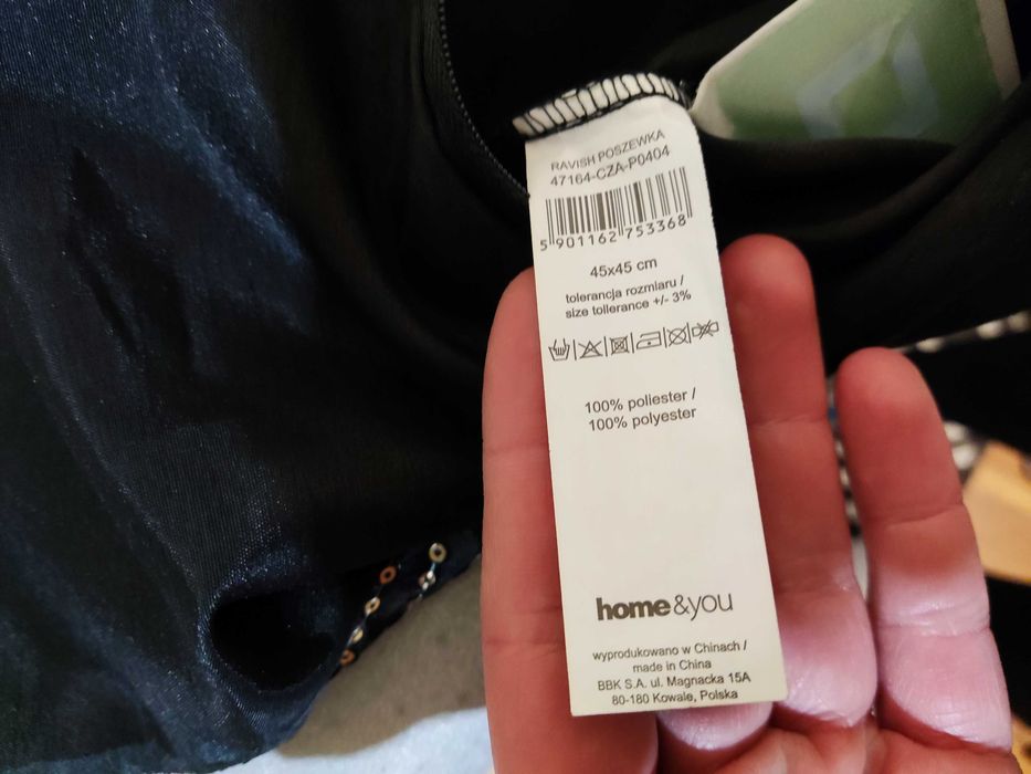 Bieżnik, 2 poszewki cekiny home&you Ravish