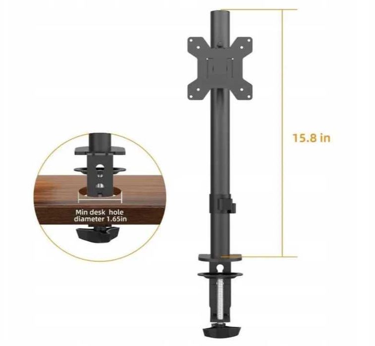 5114 Uchwyt RAMIĘ do Monitora 13 - 27'' MD9401 regulowany do 10kg