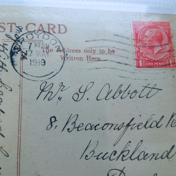 Stara pocztówka Londyn z roku 1919