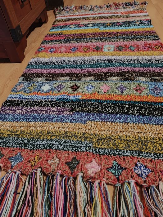 Chodnik na szydełku. Rękodzieło