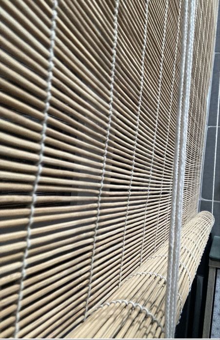 Estores de rolo bambu