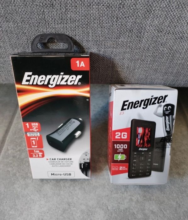 Zestaw Energizer – Telefon 2G + Ładowarka samochodowa Micro-USB nowy