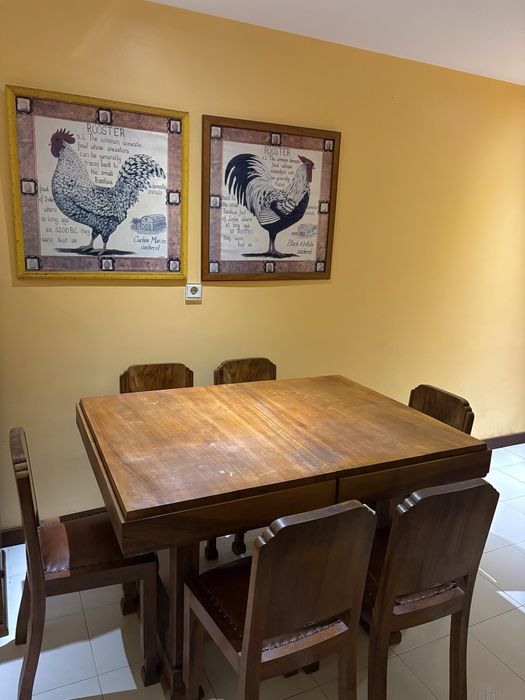 Conjunto Sala de Jantar Completa Art Déco