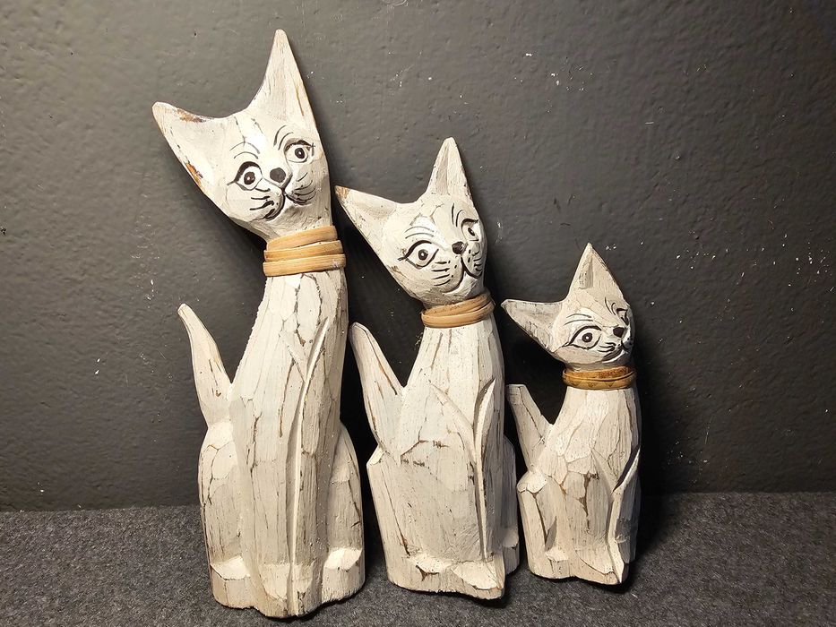 Koty drewniane zestaw 3szt