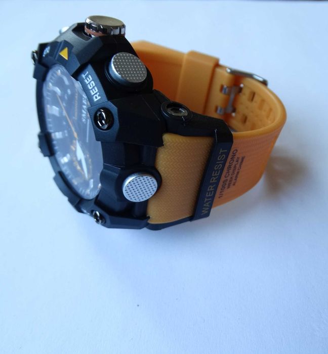 Zegarek pomarańczowy Smael analogowo cyfrowy sportowy wojskowy WR50