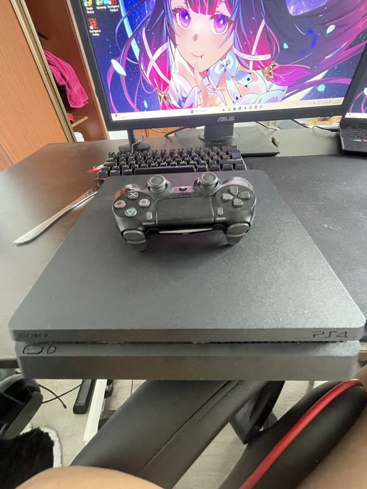 Vendo ps4 slim com fc26,mortal combat 11 e mais extras