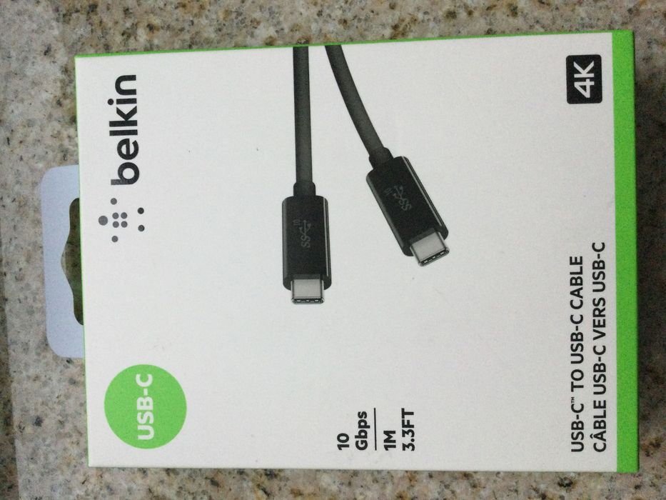 Kabel USB Belkin USB C - USB C, czarny, 1m (F2CU052BT1M-BLK)