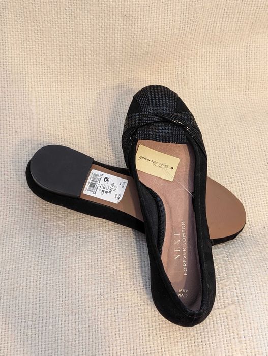 Czółenka skórzane damskie Next