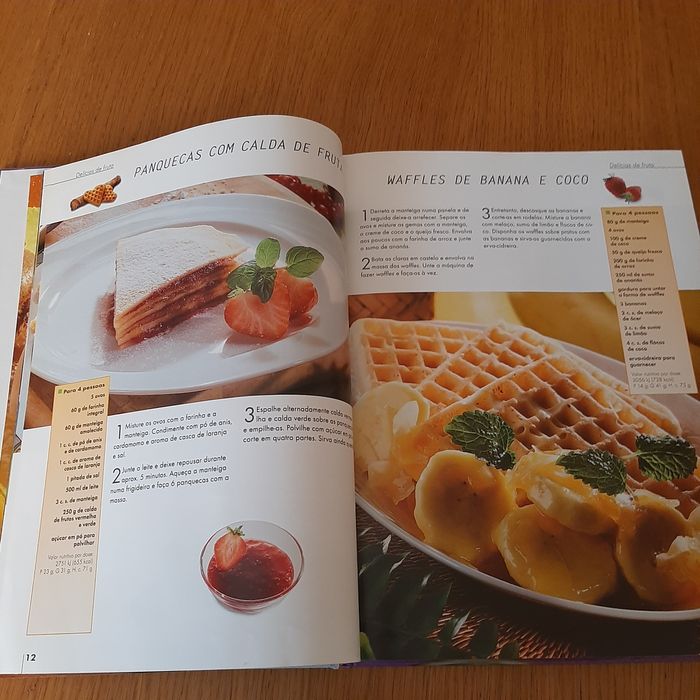 Livro de receitas Waffles e Crepes