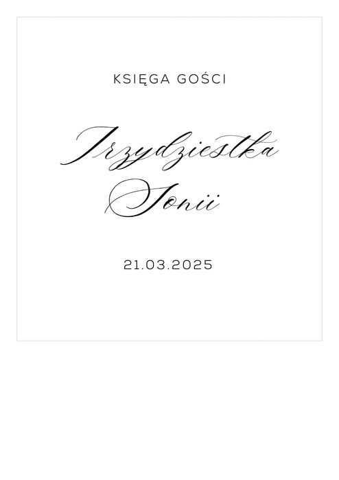 księga gości + drink menu