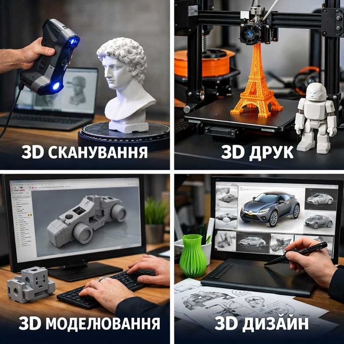 3D-Сканування, 3D-Моделювання & 3D-Друк