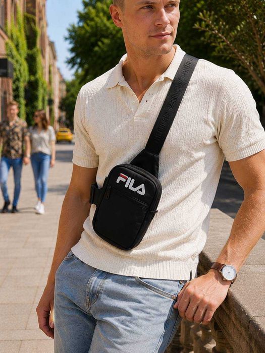 Оригінальна стильна сумка-месенджер fila