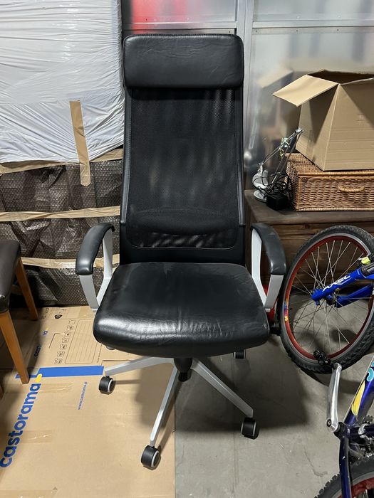 Krzeslo ikea skorzane