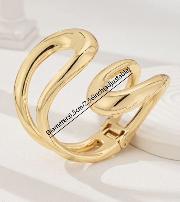 Bransoletka Duża w kolorze złotym