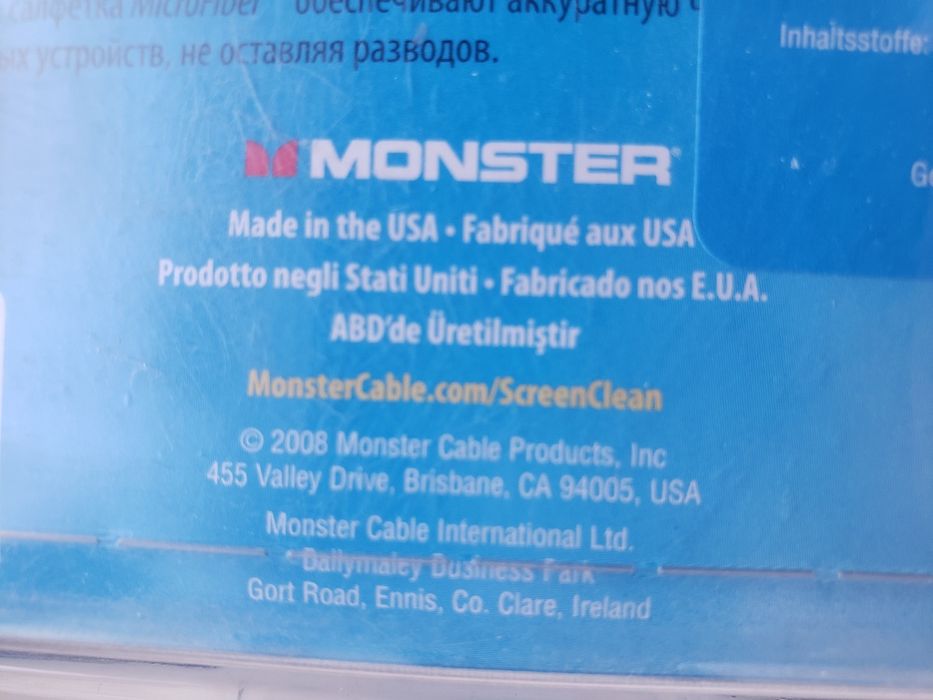 Спрей для очистки  бытовой электроники  Monster Screen Clean 200ml