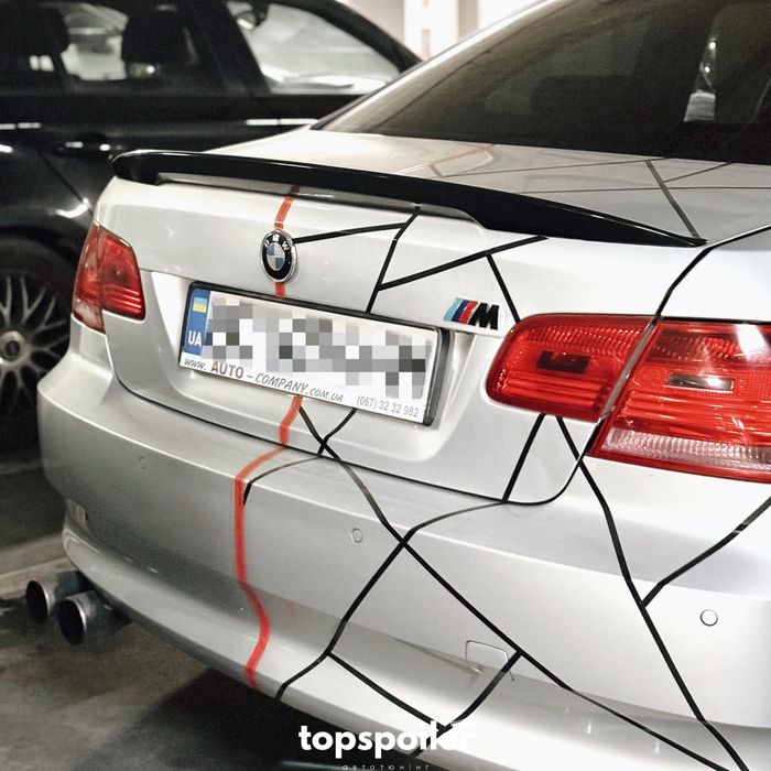 Спойлер накладка лип сабля БМВ BMW 3 E92 2006-2010 стиль M