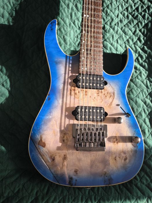 Ibanez premium RG 1027 PBF 7 strun | Świetny stan | Futerał, karton