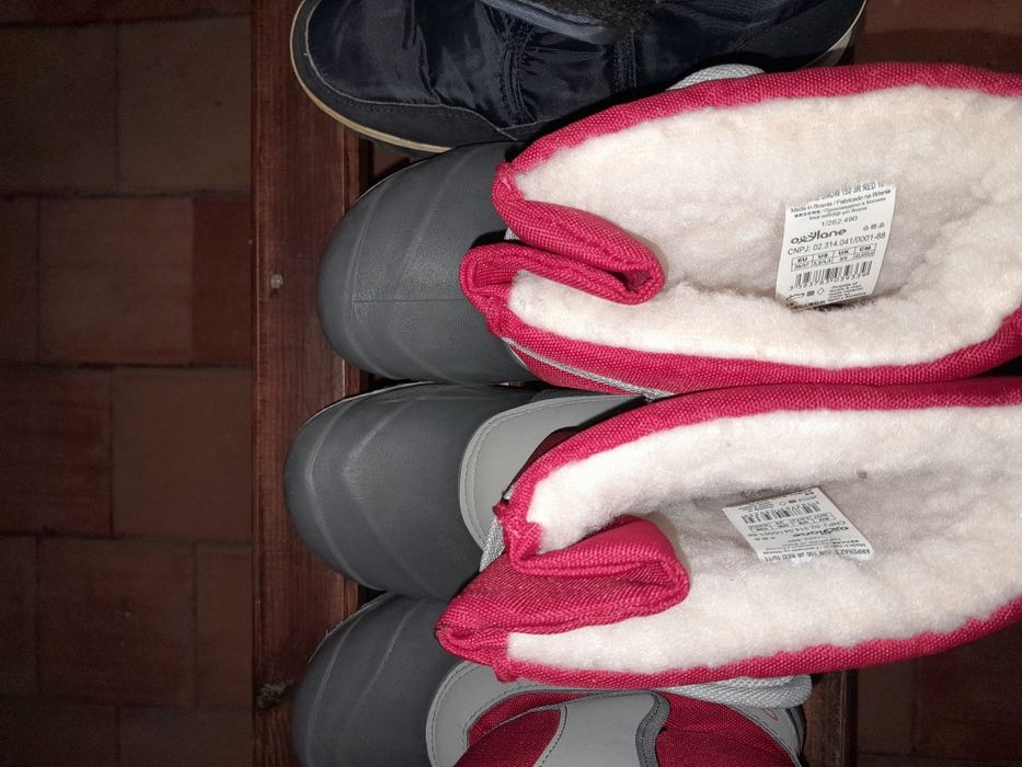 Botas de neve 3 pares