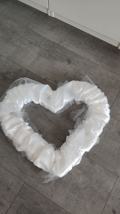 Serce dekoracyjne ślubne