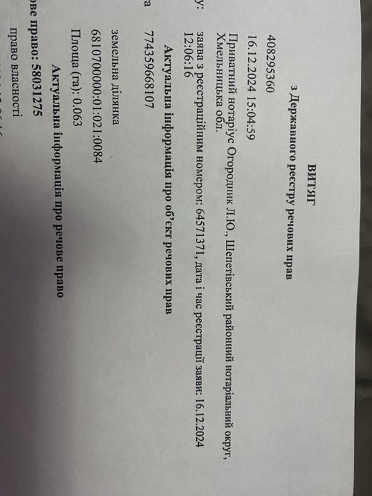 Земельна ділянка