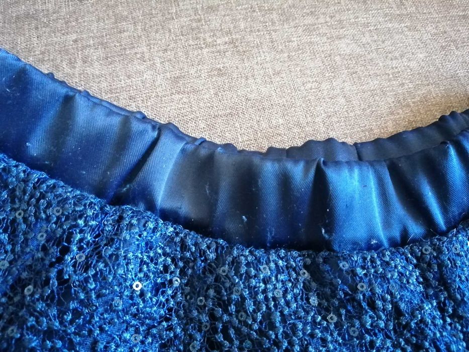 Юбка для девочки для бальных танцев на резинке юбочка с паетками