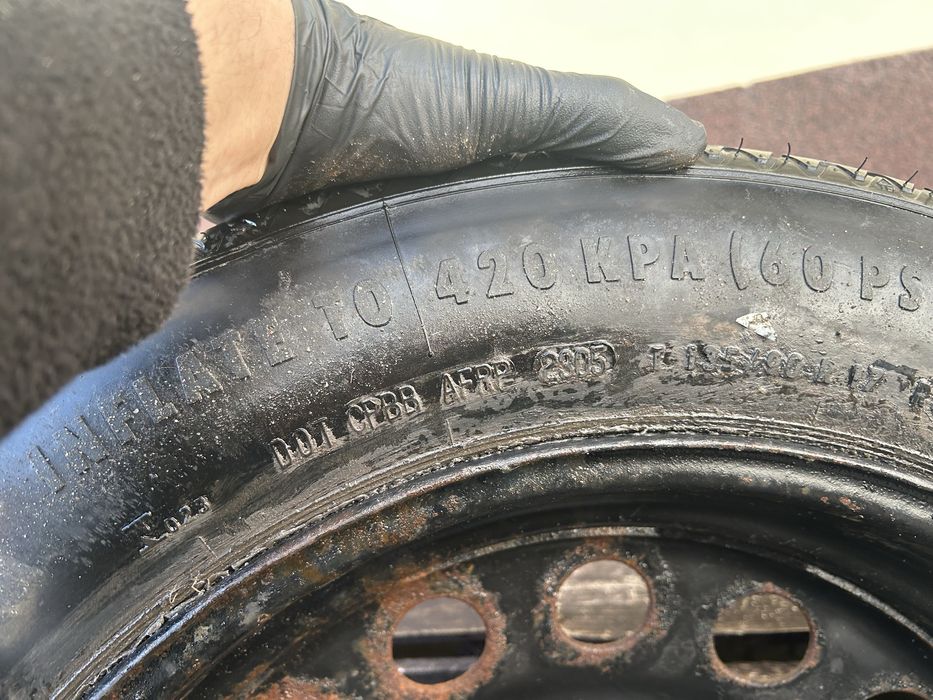 Kolo zapasowe bmw e60 e83 17” dojazdowka 17” zapas 17” bmw 5x120