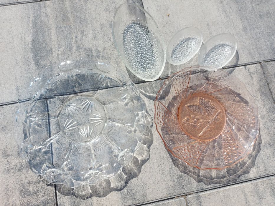 Talerze szklane do serwowania