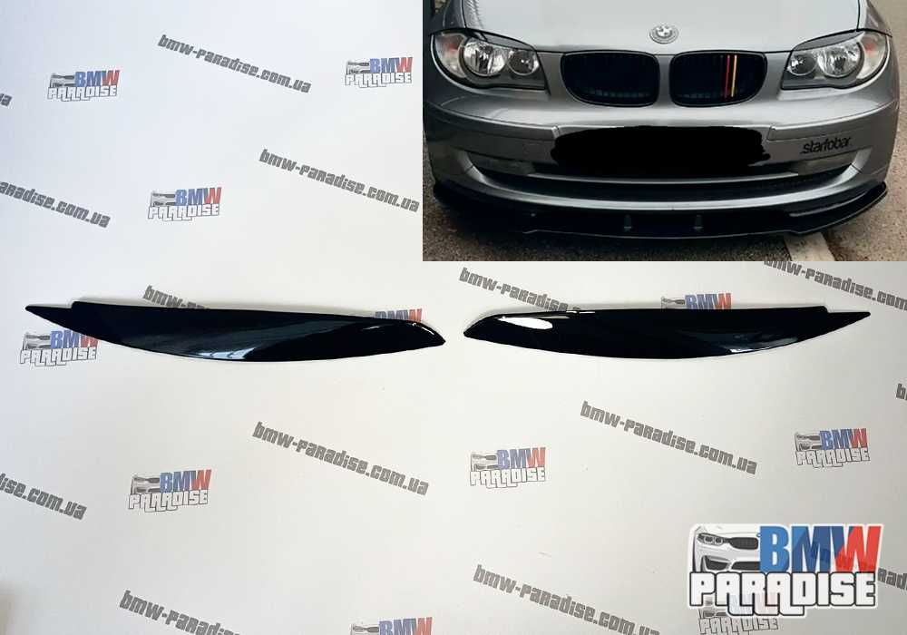 РЕСНИЧКИ Накладки на  фары BMW 1 Series E87 E88 E81 E82 (2008-2013)
