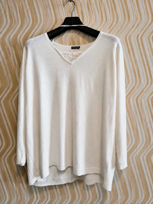 Biały sweter Inextenso 3XL