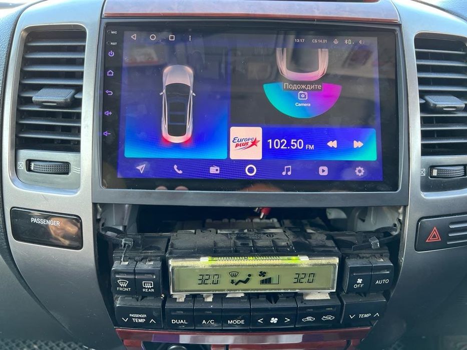 Магнітола Toyota Land cruiser prado 120 2003-2009 Android, під камеру