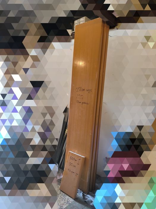 Blaty dębowe 57mm Grube ! Bar Restauracja długość 51cm x 258cm x 3szt