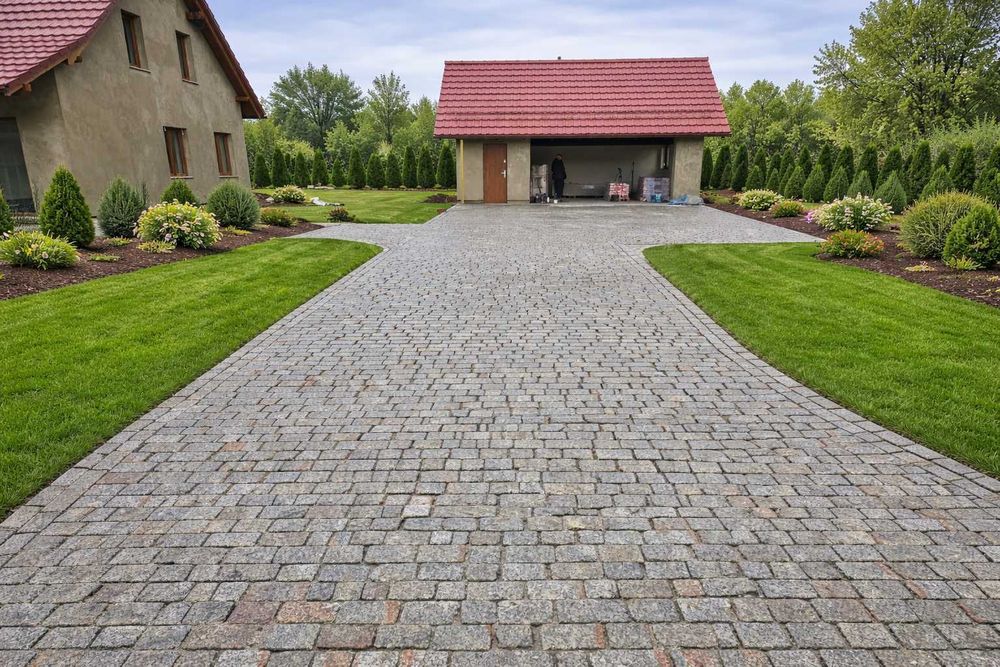 Kostka granitowa, płomieniowana 10/10 długość od 12 do 30 cm, palisada