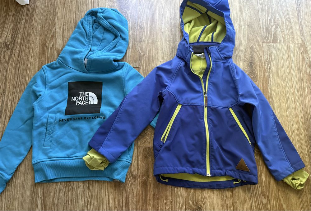 Zestaw BLUZA the north face KURTKA softshell 116