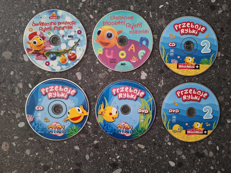 6szt Cd rybka mini mini