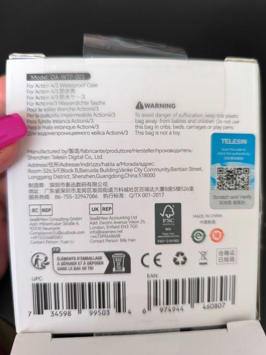 Capa protetora para câmara a prova de água64730285643521121