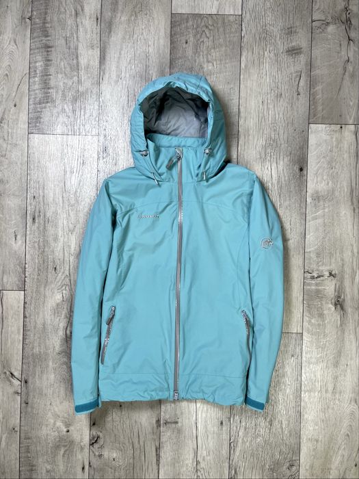 Mammut dry-tech куртка ветровка L размер женская трекинговая бирюзовая