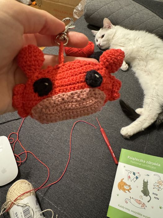 Slodki krab breloczek kawaii