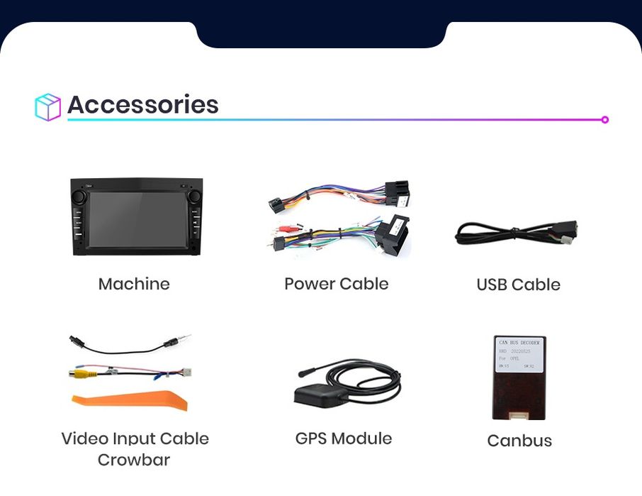 Rádio Android Opel Astra Corsa CD Zafira Vivaro Carplay GPS wifi 2/32G