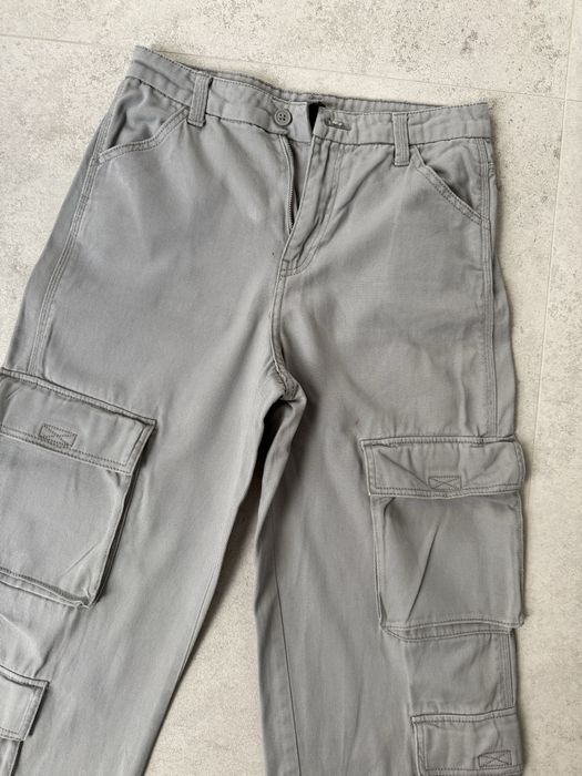 H&M divided spodnie bojowki szare 36