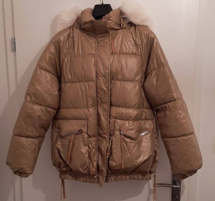 Kurtka zimowa damska z futerkiem L/40