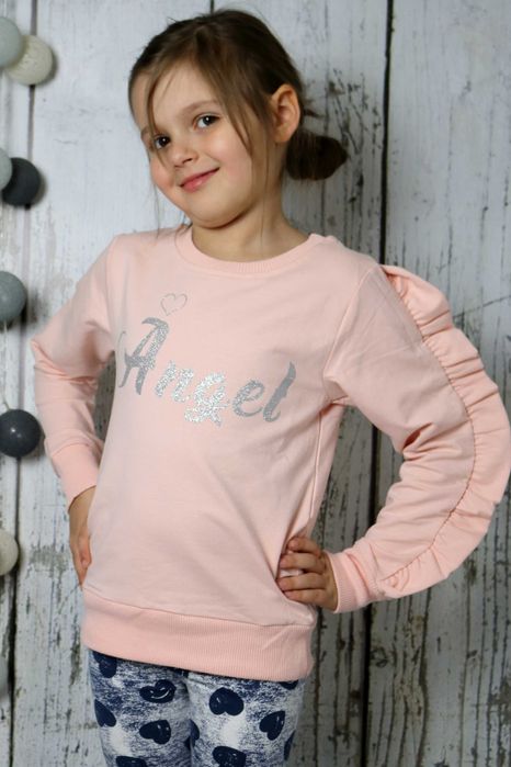 Bluza pudrowy róż Angel 98/104