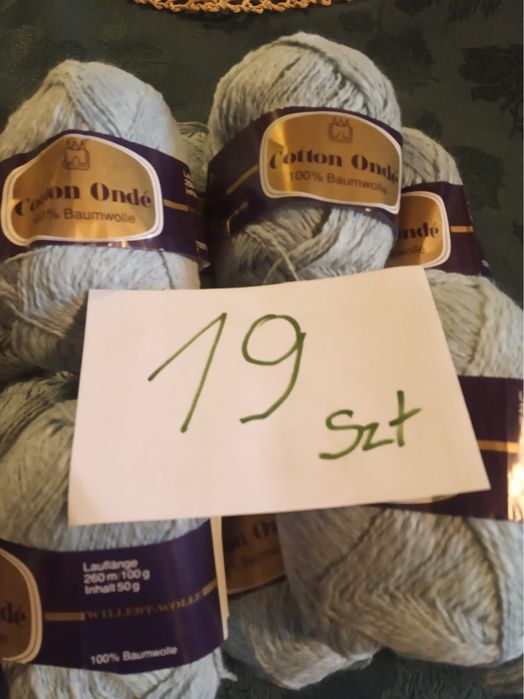 Włóczki bawełniane - zestaw