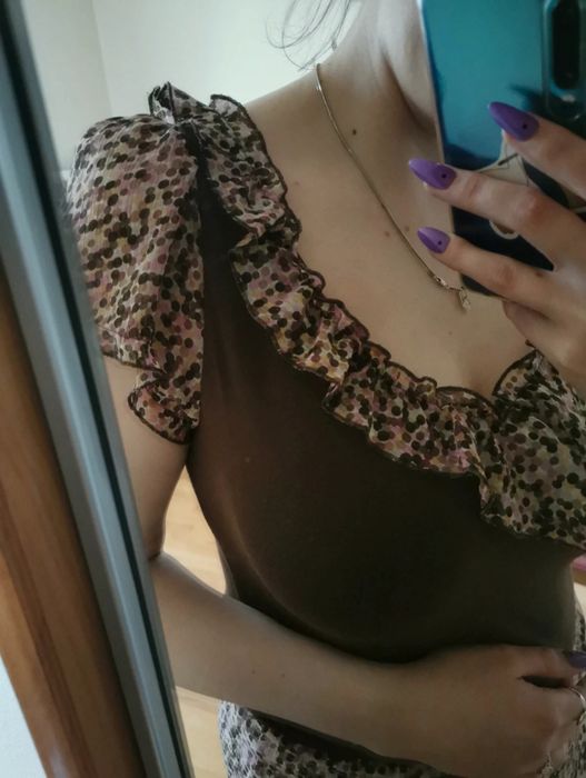 Zestaw bluzka + spódnica + żakiet