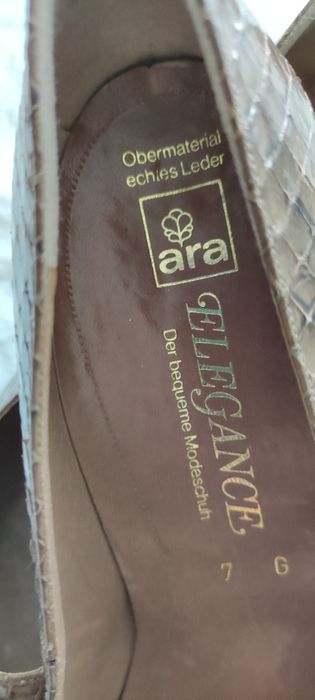 Firma ARA - eleganckie czółenka ze skóry