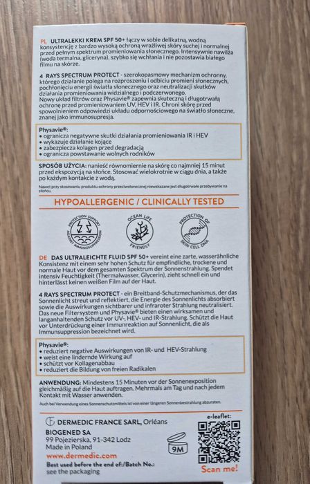 Dermedic Sunbrella Ultralekki Krem Spf50+