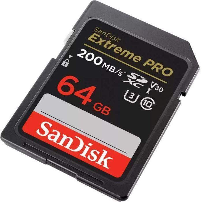 Sandisk SDXC Extreme Pro 64GB 200MB/s V30 UHS-I U3 - Cyfrowe.pl Łódź