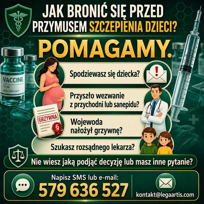 Przymus szczepień i grzywny? Pomoc prawna dla rodziców