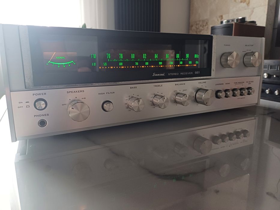 Amplituner SANSUI 661 - PIĘKNY dźwięk i stan